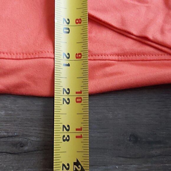 Acx Active Peach Long Sleeved Shirt With Cinch Cord & Thumb Holes - Size Small - Picture 4 of 5